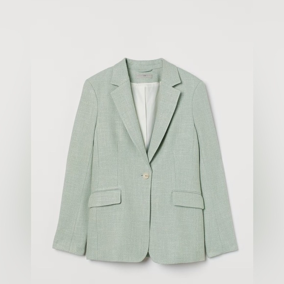 Oversized Mint One Button H&M Jacket in size XXL - Picture 1 of 12